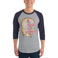 Heather Grey/Navy / XS Bengali Unisex Fine Jersey Raglan Tee -Eso He Baishakh