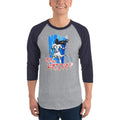 Heather Grey/Navy / XS Bengali Unisex Fine Jersey Raglan Tee - Har Har Mahadev