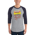 Heather Grey/Navy / XS Bengali Unisex Fine Jersey Raglan Tee -Purano Sei Diner Kotha