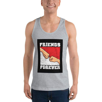 Heather Grey / XS Bengali Fine Jersey Tank Top Unisex - Friends Forever