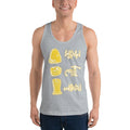 Heather Grey / XS Bengali Fine Jersey Tank Top Unisex - Muro Peti Lyaja