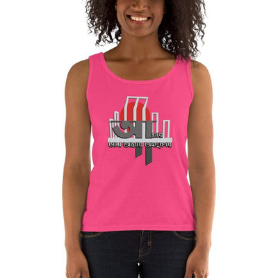 Hot Pink / S Bengali Ultra Cotton Tank Top - Amar Bhasha Amar Ohonkar