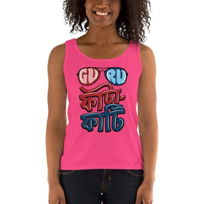 Hot Pink / S Bengali Ultra Cotton Tank Top - Guru Fata-Fati