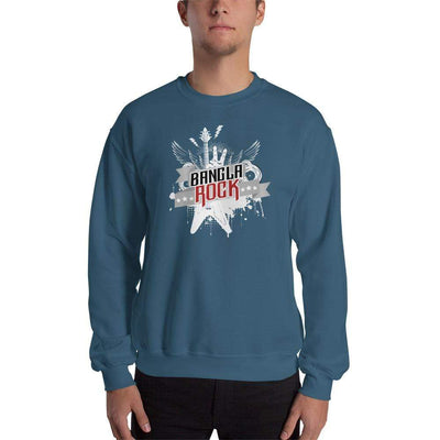 Indigo Blue / S Bengali Unisex Heavy Blend Crewneck Sweatshirt -Bangla Rock