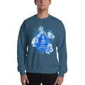 Indigo Blue / S Bengali Unisex Heavy Blend Crewneck Sweatshirt - Om Namah Shivay-03