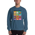 Indigo Blue / S Bengali Unisex Heavy Blend Crewneck Sweatshirt -Phuchka and Friends