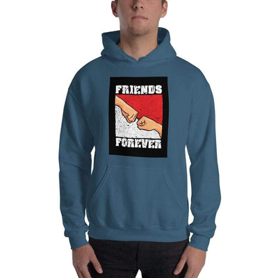 Indigo Blue / S Bengali Unisex Heavy Blend Hooded Sweatshirt - Friends Forever