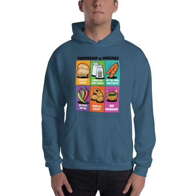 Indigo Blue / S Bengali Unisex Heavy Blend Hooded Sweatshirt - Phuchka and Friends