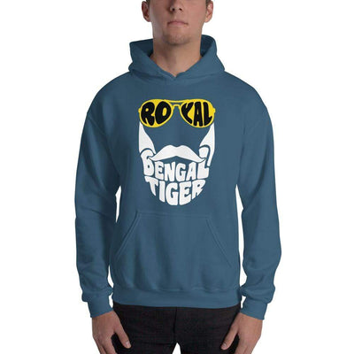 Indigo Blue / S Bengali Unisex Heavy Blend Hooded Sweatshirt - Royal Bengal Tiger