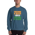 Indigo Blue / S Freedomi Unisex Heavy Blend Crewneck Sweatshirt -Freedom