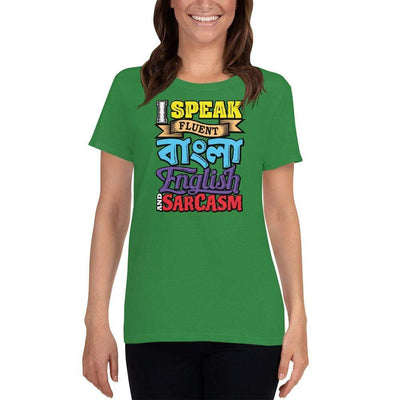 Irish Green / S Bengali Heavy Cotton Short Sleeve T-Shirt -Funky Sarcasm