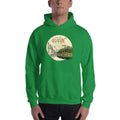 Irish Green / S Bengali Unisex Heavy Blend Hooded Sweatshirt - Khol Dwar Khol- Amar Kolkata Tram