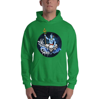 Irish Green / S Bengali Unisex Heavy Blend Hooded Sweatshirt - Om Namah Shivay-01