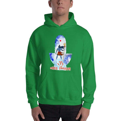 Irish Green / S Bengali Unisex Heavy Blend Hooded Sweatshirt - Om Namah Shivay-02