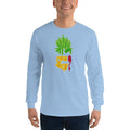 Light Blue / S Bengali Ultra Cotton Long Sleeve T-Shirt - Bans Keno Jhare