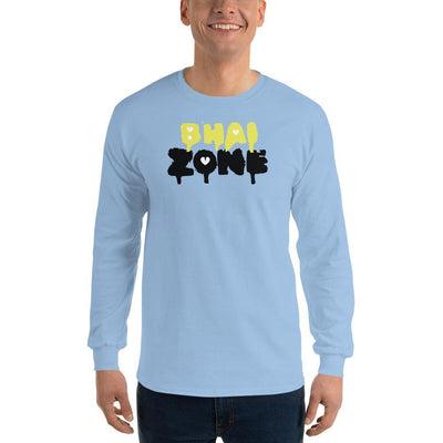 Light Blue / S Bengali Ultra Cotton Long Sleeve T-Shirt - Bhai Zone