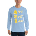 Light Blue / S Bengali Ultra Cotton Long Sleeve T-Shirt - Muro Peti Lyaja