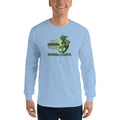 Light Blue / S Bengali Ultra Cotton Long Sleeve T-Shirt -Ramgorurer Chhana Hashte Tader Mana