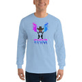 Light Blue / S Bengali Ultra Cotton Long Sleeve T-Shirt - Rongbaj