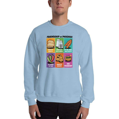 Light Blue / S Bengali Unisex Heavy Blend Crewneck Sweatshirt -Phuchka and Friends