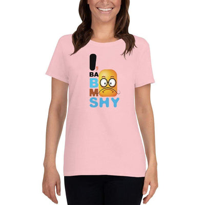 Light Pink / S Bengali Heavy Cotton Short Sleeve T-Shirt -I, Ba Boo Mo Shy