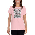 Light Pink / S Bengali Heavy Cotton Short Sleeve T-Shirt -I speak Sarcasm - Grunge