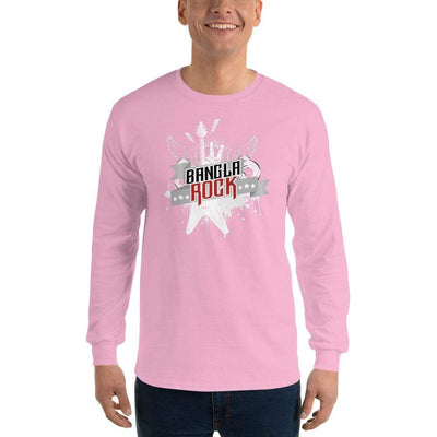 Light Pink / S Bengali Ultra Cotton Long Sleeve T-Shirt -Bangla Rock