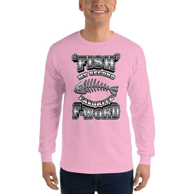 Light Pink / S Bengali Ultra Cotton Long Sleeve T-Shirt - F for Fish