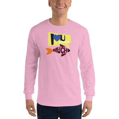 Light Pink / S Bengali Ultra Cotton Long Sleeve T-Shirt - I love you so much