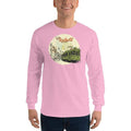 Light Pink / S Bengali Ultra Cotton Long Sleeve T-Shirt - My Kolkata Tram