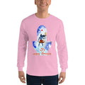 Light Pink / S Bengali Ultra Cotton Long Sleeve T-Shirt - Om Namah Shivay-02