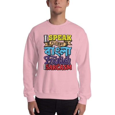 Light Pink / S Bengali Unisex Heavy Blend Crewneck Sweatshirt - Funky Sarcasm