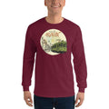 Maroon / S Bengali Ultra Cotton Long Sleeve T-Shirt - Amar Kolkata Tram