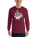 Maroon / S Bengali Ultra Cotton Long Sleeve T-Shirt -Bangla Rock