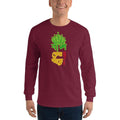 Maroon / S Bengali Ultra Cotton Long Sleeve T-Shirt - Bans Keno Jhare