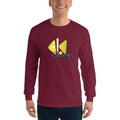 Maroon / S Bengali Ultra Cotton Long Sleeve T-Shirt - Bar Counter