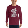 Maroon / S Bengali Ultra Cotton Long Sleeve T-Shirt -Bengal