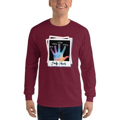 Maroon / S Bengali Ultra Cotton Long Sleeve T-Shirt - Bondhu Forever