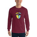 Maroon / S Bengali Ultra Cotton Long Sleeve T-Shirt - Dopple Bonger