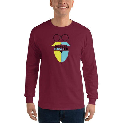 Maroon / S Bengali Ultra Cotton Long Sleeve T-Shirt - Dopple Bonger