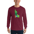 Maroon / S Bengali Ultra Cotton Long Sleeve T-Shirt - GangBong