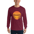 Maroon / S Bengali Ultra Cotton Long Sleeve T-Shirt - Howrah by the Dawn