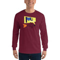 Maroon / S Bengali Ultra Cotton Long Sleeve T-Shirt - I love you so much