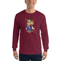 Maroon / S Bengali Ultra Cotton Long Sleeve T-Shirt - Kalankini Radha