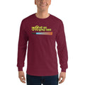 Maroon / S Bengali Ultra Cotton Long Sleeve T-Shirt - Kobi Kobi Bhab Chonder Obhab