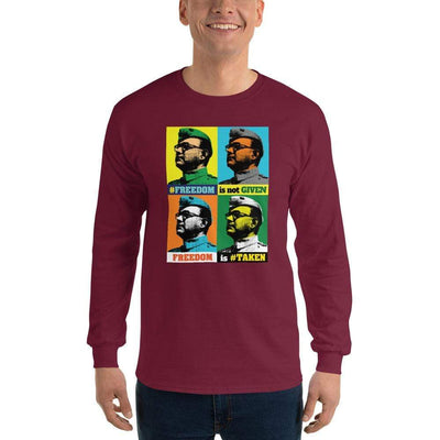 Maroon / S Bengali Ultra Cotton Long Sleeve T-Shirt -Netaji