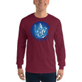 Maroon / S Bengali Ultra Cotton Long Sleeve T-Shirt - Om