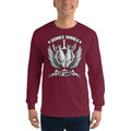 Maroon / S Bengali Ultra Cotton Long Sleeve T-Shirt - Winner Winner Ilish Dinner