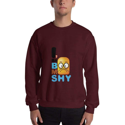 Maroon / S Bengali Unisex Heavy Blend Crewneck Sweatshirt - I, Ba Boo Mo Shy