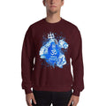 Maroon / S Bengali Unisex Heavy Blend Crewneck Sweatshirt - Om Namah Shivay-03